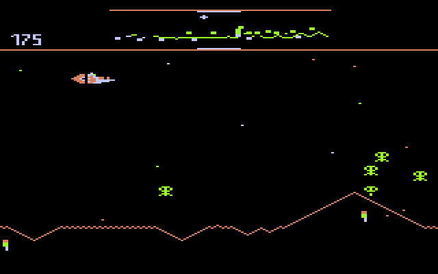 Defender (1982) (Atari) Screenshot 1